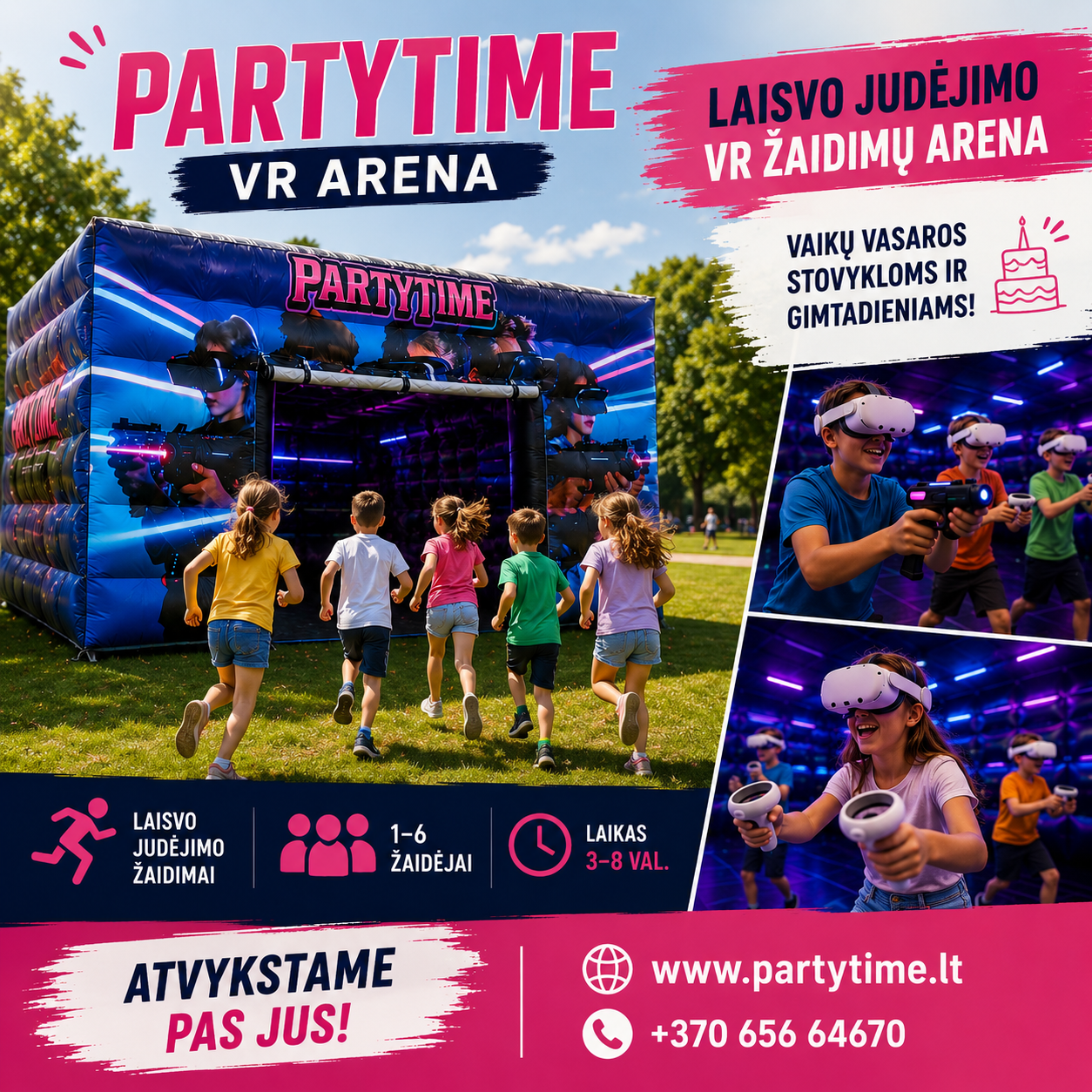 PartyTime VR vaikams